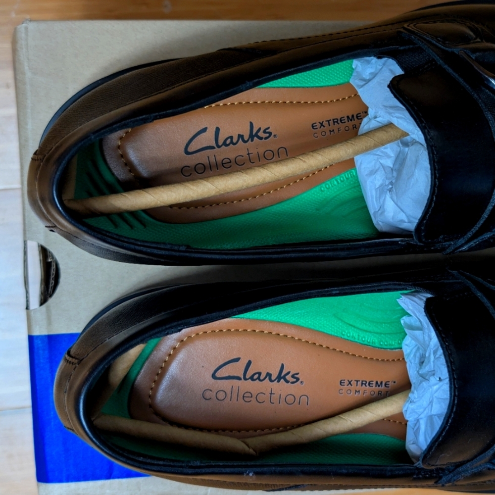 Men's Collection Clarkslite Bit Slip On Loafers Dress Shoes - Picture 5 of 8